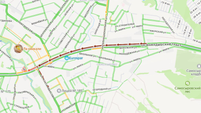 Трёхкилометровая пробка сковала Мамадышский тракт в Казани из-за дорожных работ 08/03/2026 &ndash;