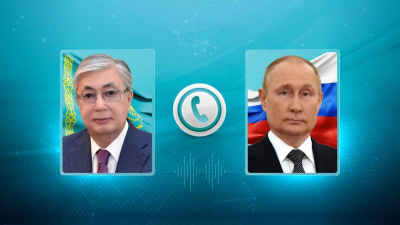 Токаев с Путиным обменялись мнениями по вопросам международной повестки