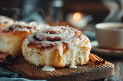 Эти синнабоны &mdash; воплощение домашнего уюта и нежности. Воздушное тесто, корица и сливочная заливка тают во рту. Идеально к чаю в выходной