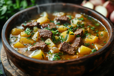 Превращаю говяжьи ребра в кулинарный символ Осетии &mdash; готовлю суп лывжу с секретной приправой