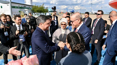 Реджеп Тайип Эрдоган прибыл в Астану для участия в саммите ШОС
