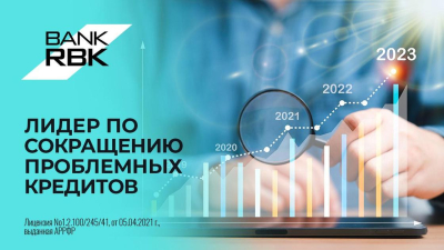 Bank RBK лидирует по улучшению качества кредитного портфеля