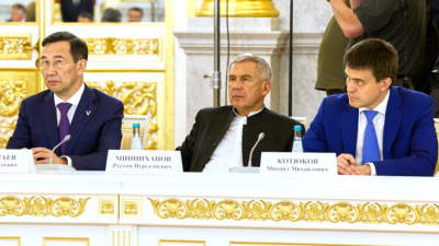 Минниханов принял участие в заседании Совета по нацпроектам под председательством Путина
