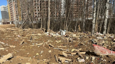 На улице В. Алемасова в Казани экологи обнаружили большую свалку