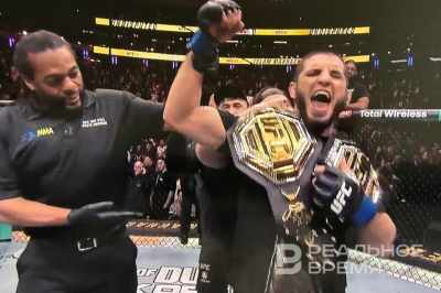 Махачев установил рекорд UFC по числу побед подряд, защитив титул в полусреднем весе