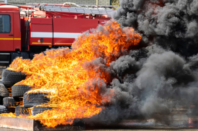 Тлеющие покрышки стали причиной массового ДТП с участием 16 машин