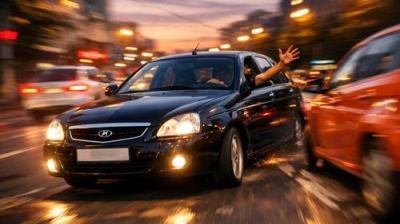 Водитель &laquo;Приоры&raquo; боком подставил машину под удар