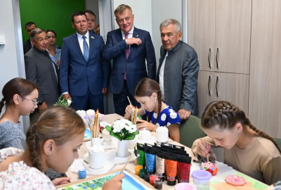 Минниханов открыл ДК и реабилитационный центр в Сабинском районе