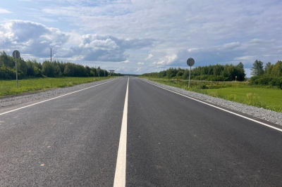 В Камско-Устьинском районе отремонтировали дорогу «Казань — Ульяновск»